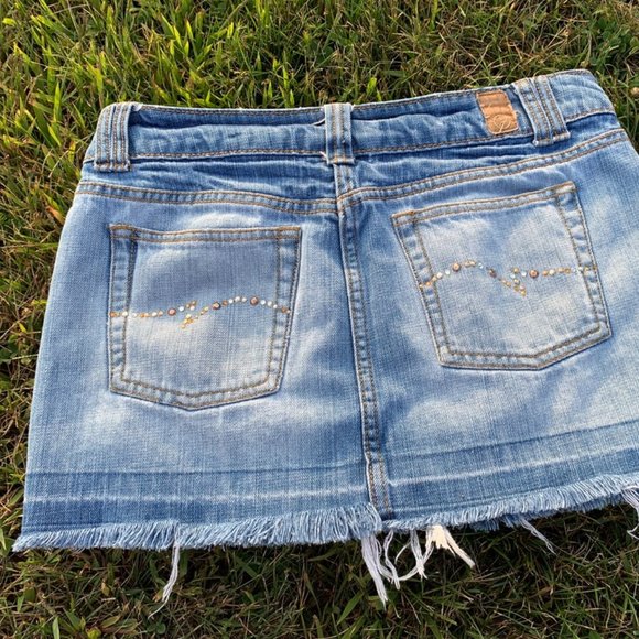 Jordache Vintage Denim Mini Skirt - Picture 4 of 8